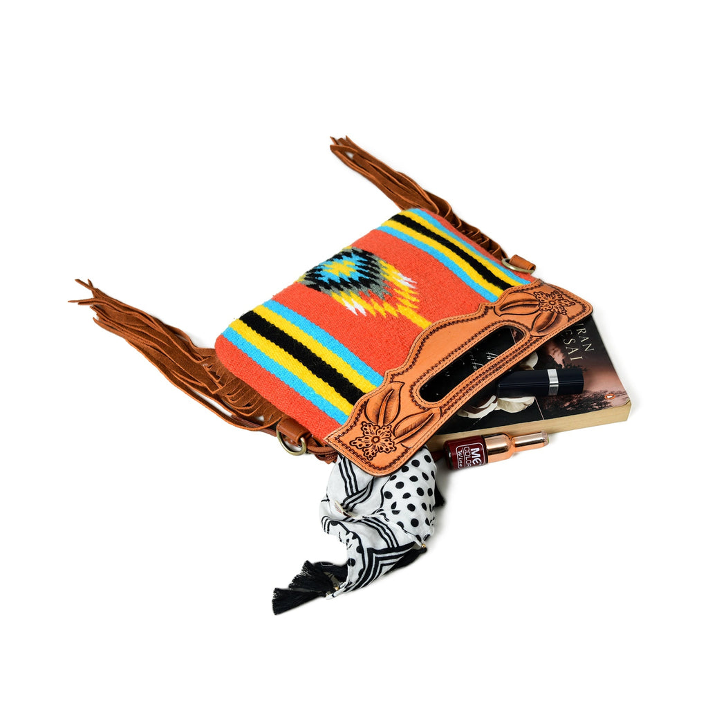 Western Leather Clutch Tooling Purse Classy Leather Bags