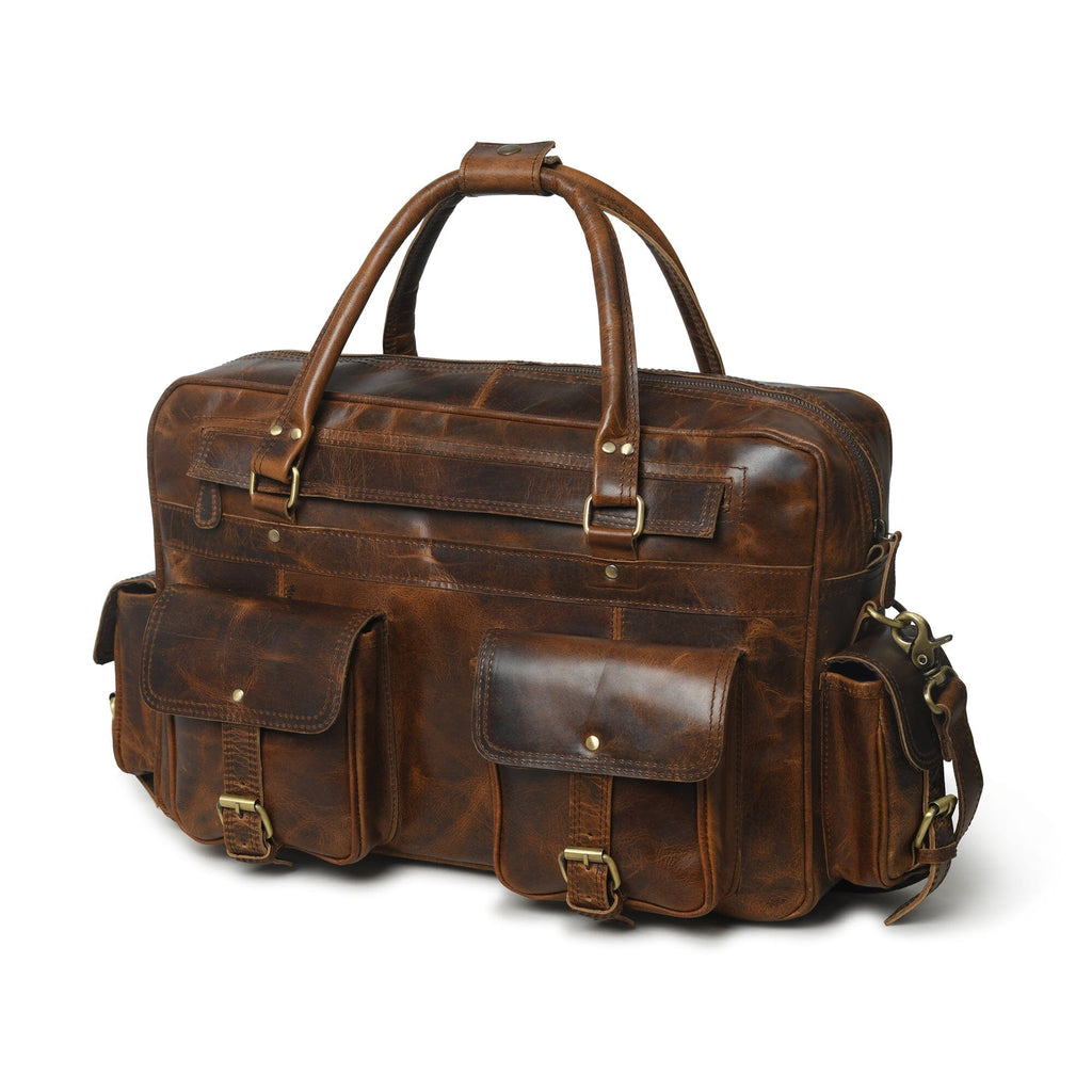 Finn Handcrafted Buffalo Leather Laptop Briefcase Classy Leather Bags