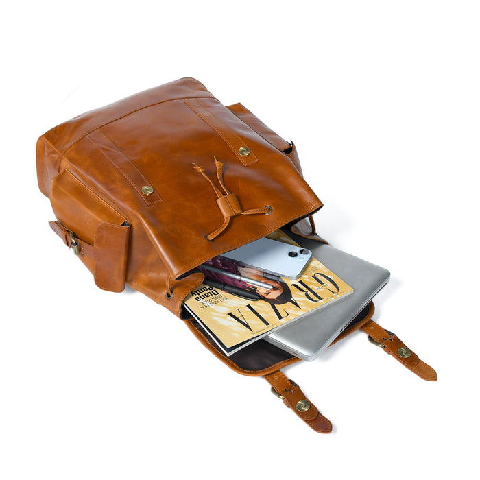 Earthen Leather Laptop Backpack Classy Leather Bags