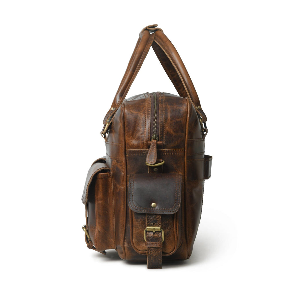 Finn Handcrafted Buffalo Leather Laptop Briefcase Classy Leather Bags