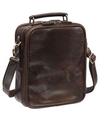 Mancini Arizona Large Unisex Bag Brown Last One Mancini
