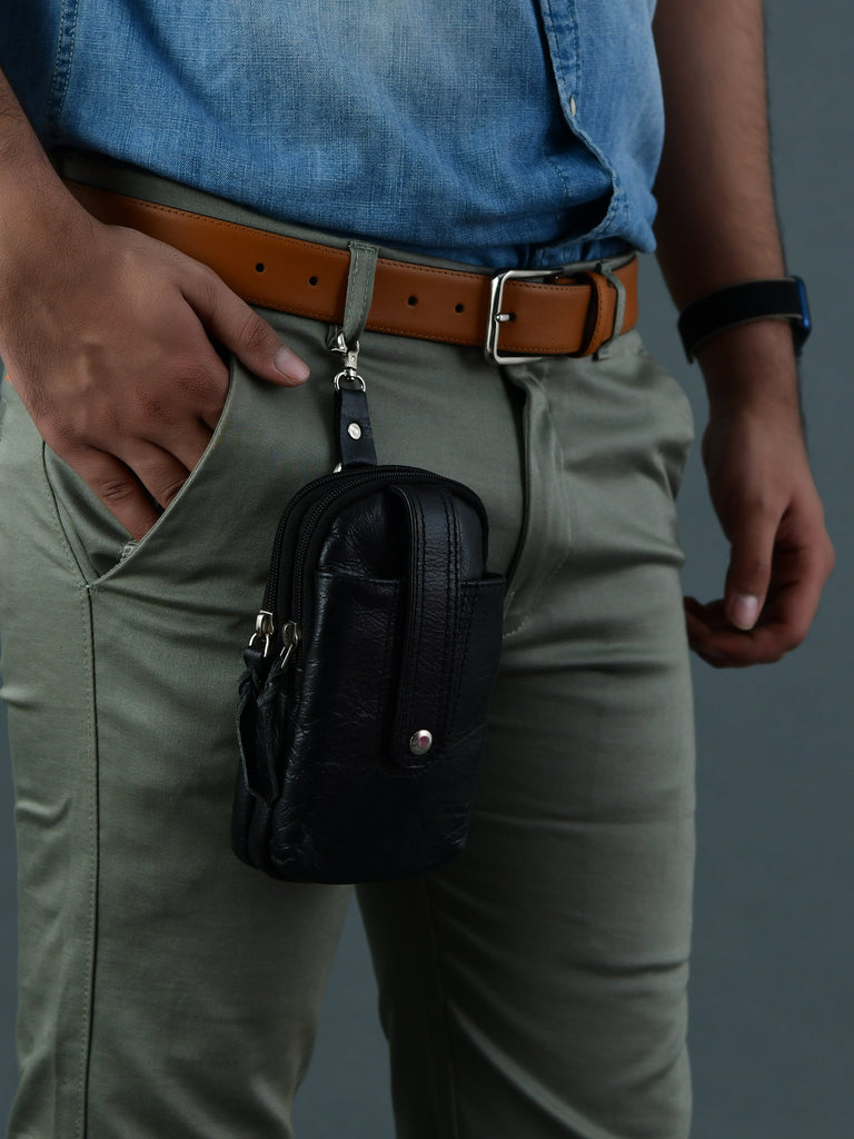 Jet-Set Organizer: Leather Phone Pouch Classy Leather Bags