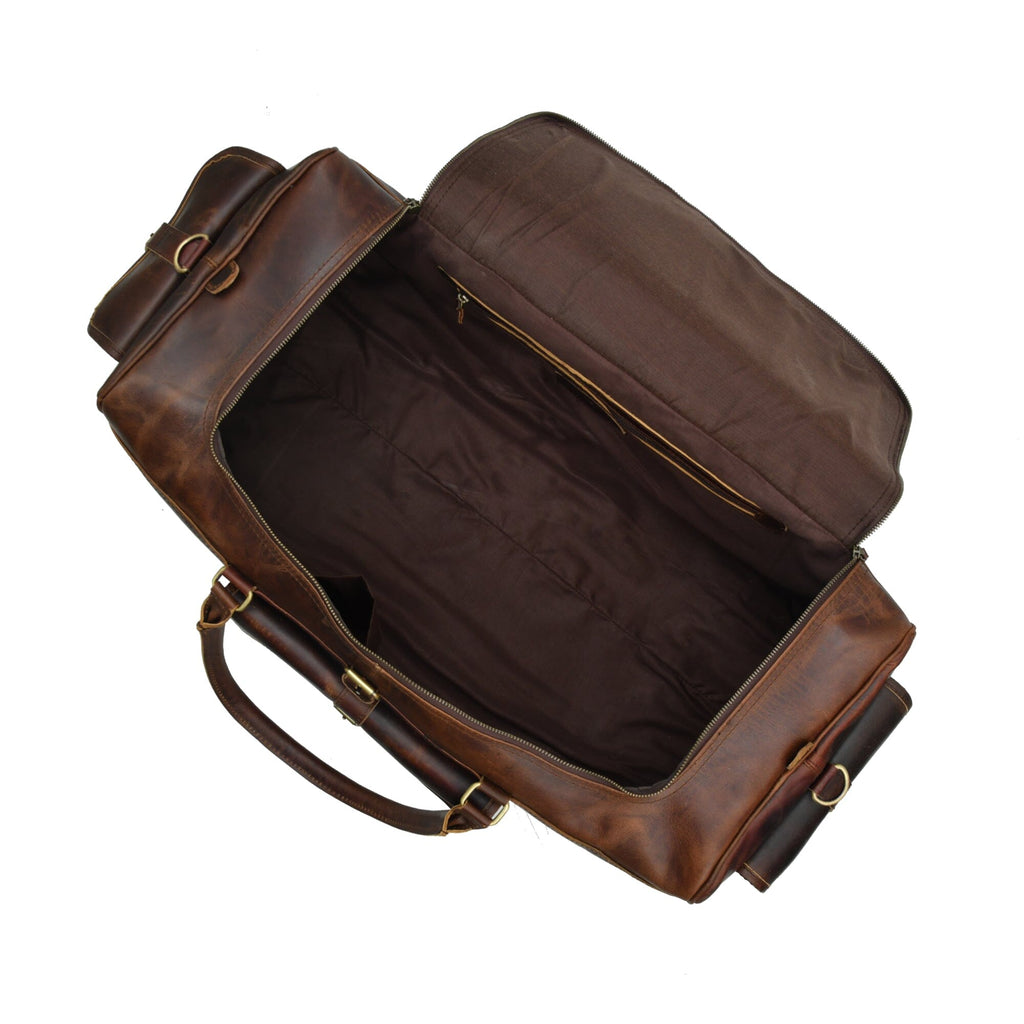 The Stellan Buffalo Duffel Classy Leather Bags