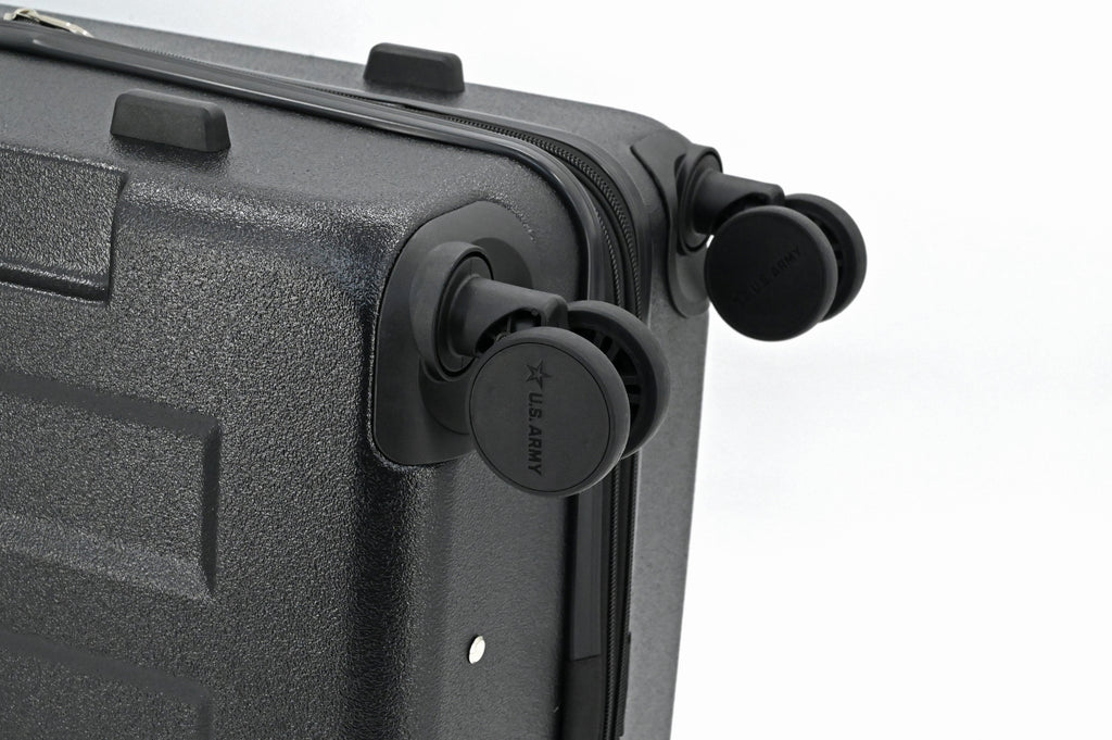 US Army Hawk 3-Piece Luggage Set – Lightweight Expandable ABS Hard Shell Suitcases with Spinner Wheels & Logo Print (28”/24”/20”) – Military Travel Collection - LuggageDesigners