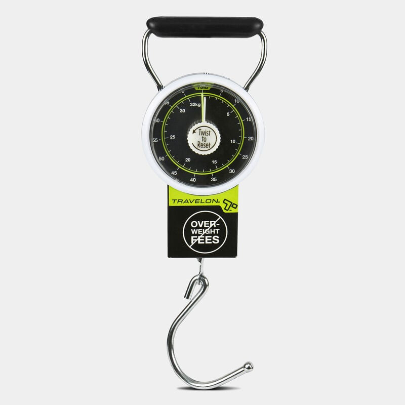 Travelon Stop & Lock Luggage Scale with Tape Measure - Black Travelon