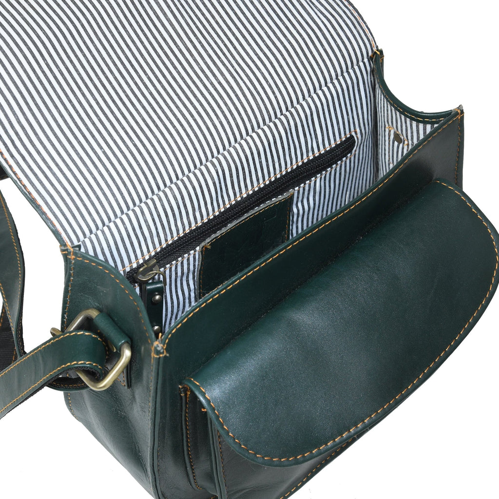 The Molina Satchel- Green Classy Leather Bags
