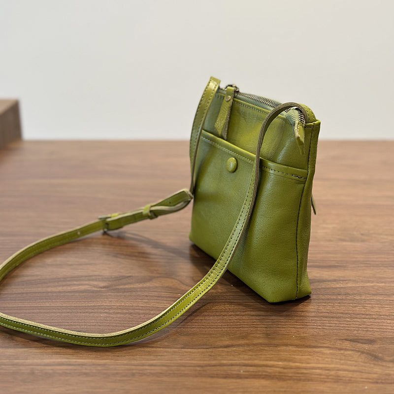 Leather Crossbody Phone Bag,Retro Mini Genuine leather Women's Bag RockCow Leather Studio