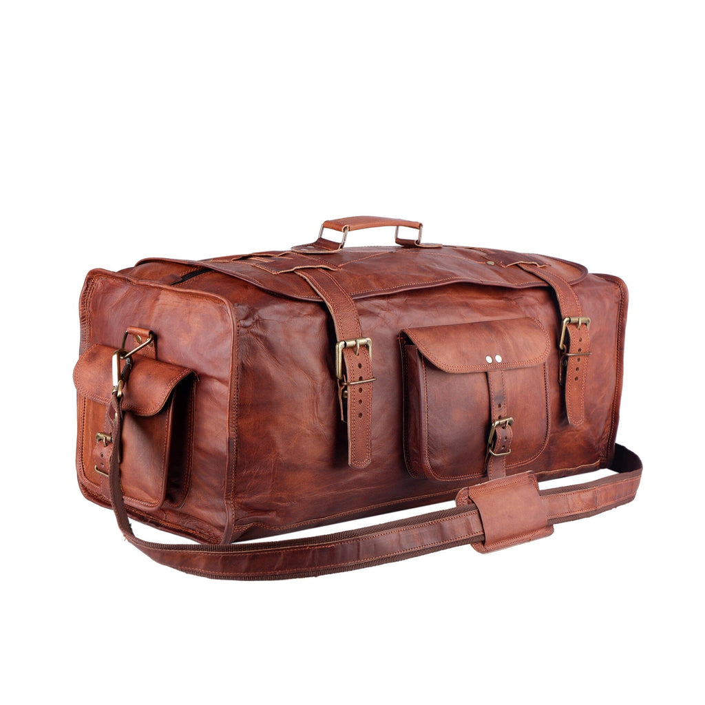 The Bruno Flap Duffel Classy Leather Bags