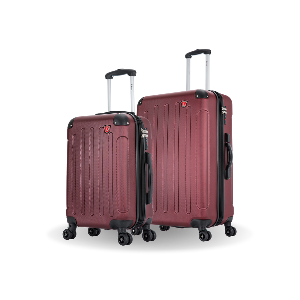 INTELY 2 Piece Set 20''/28'' with Built-in Digital Weight Scale Dukap