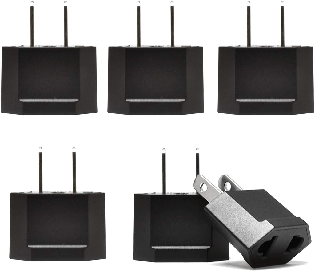 Europe Asia to USA Plug Adapter - Non-Grounded (UP-6US-12US) Ceptics