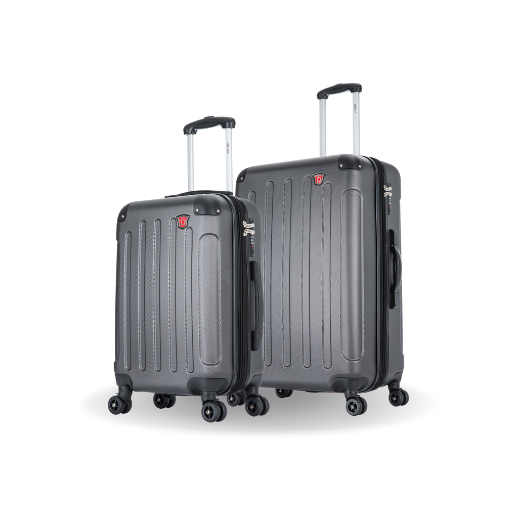 INTELY 2 Piece Set 20''/28'' with Built-in Digital Weight Scale Dukap