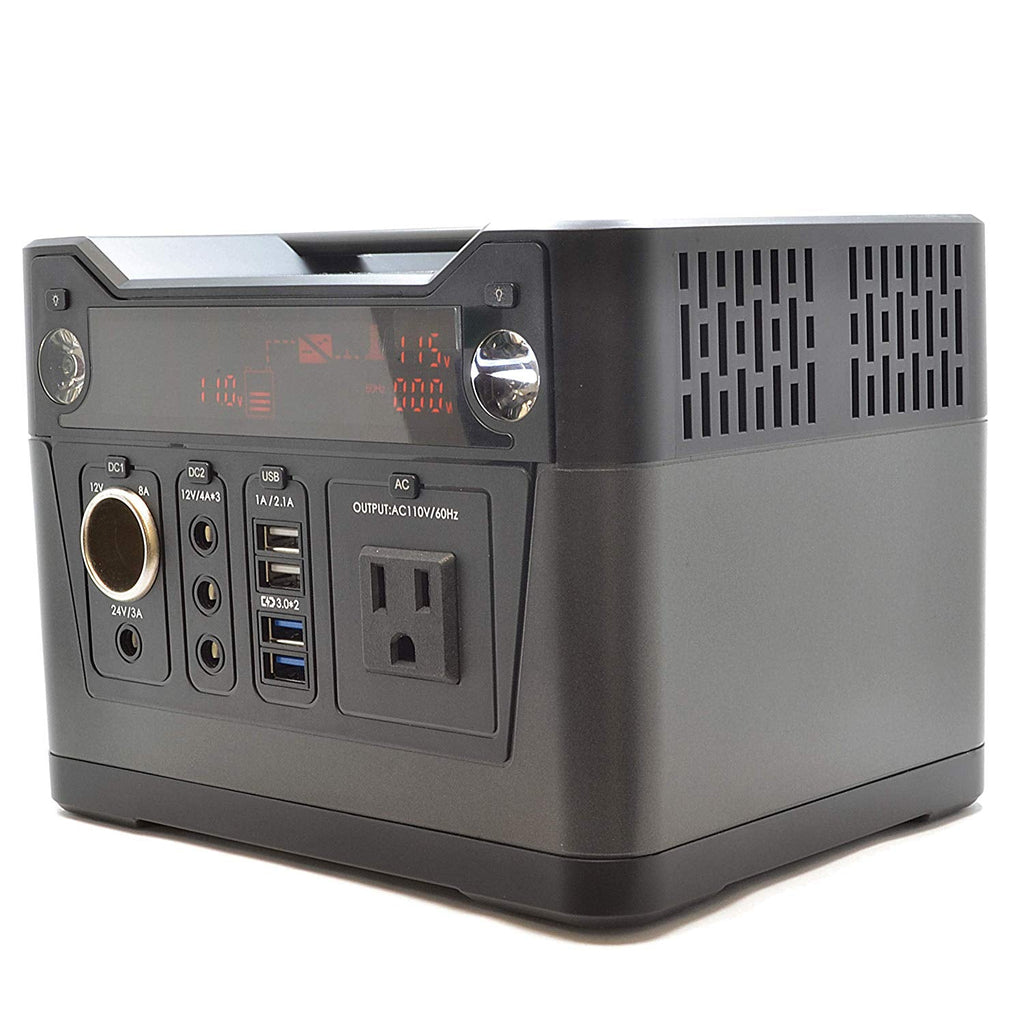 Portable Power Generator Station, 300W Backup Battery Pack UPS Power Supply 110V AC Outlet, QC3.0 USB, 12V/24V DC, LED Flashlight for Travel, Camping, Home, Emergency (PW-300) Ceptics