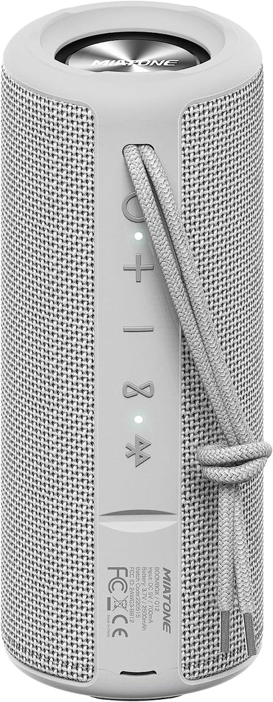 Boombox Portable Bluetooth Speaker Wireless Outdoor Waterproof Speaker - Grey Rnispir Store