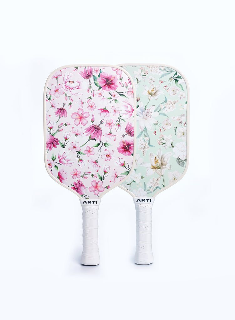 ARTI Fiberglass "Flowers" Pickleball Paddle Set ARTI