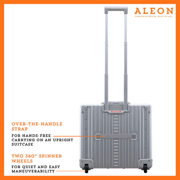 Aleon 17″ Two-Wheeled Aluminum Pilot Case Aleon