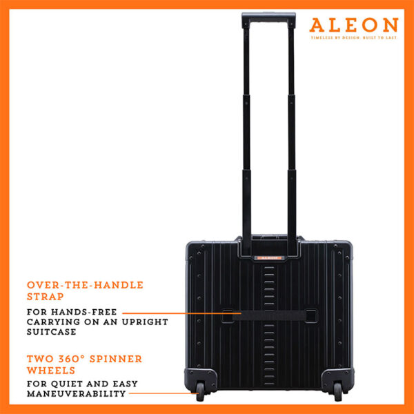 Aleon 17″ Two-Wheeled Aluminum Pilot Case Aleon