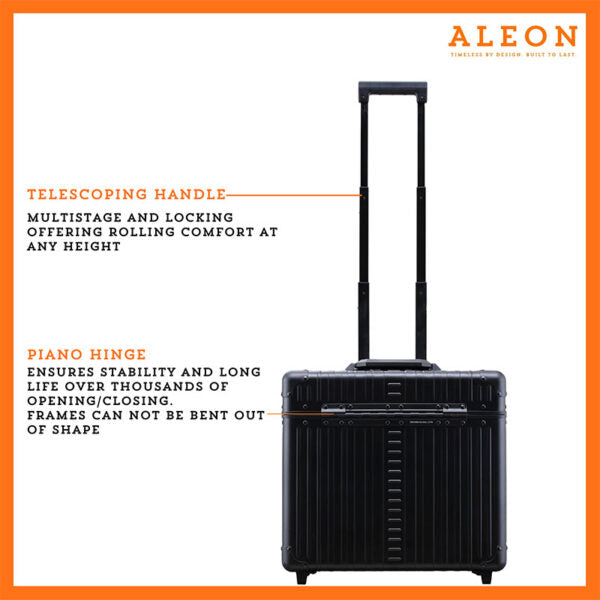 Aleon 17″ Two-Wheeled Aluminum Pilot Case Aleon
