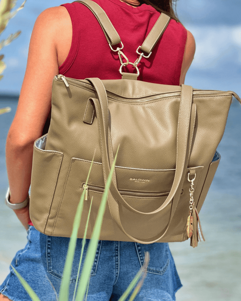 The Lillian Diaper Bag - Driftwood Baldwin Baby Company