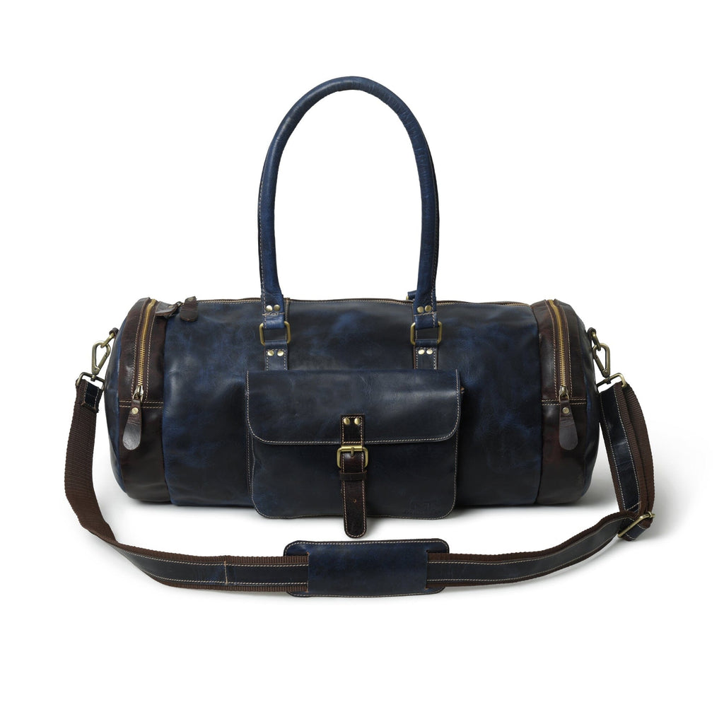 Blue Premium Duffle Classy Leather Bags
