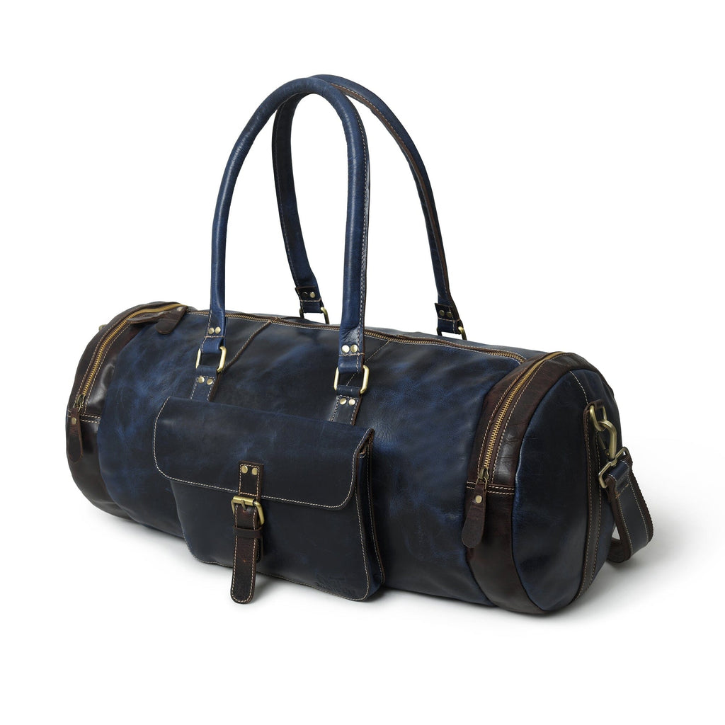 Blue Premium Duffle Classy Leather Bags