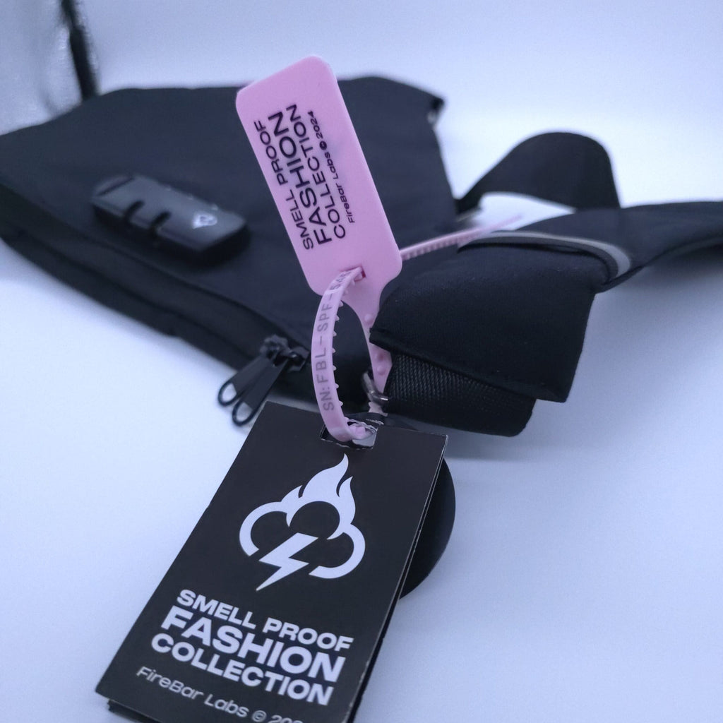 FireBar Labs Smell Proof Cross Body Bag - Hidden Lock Safely Fashion Powered by FireBar Labs