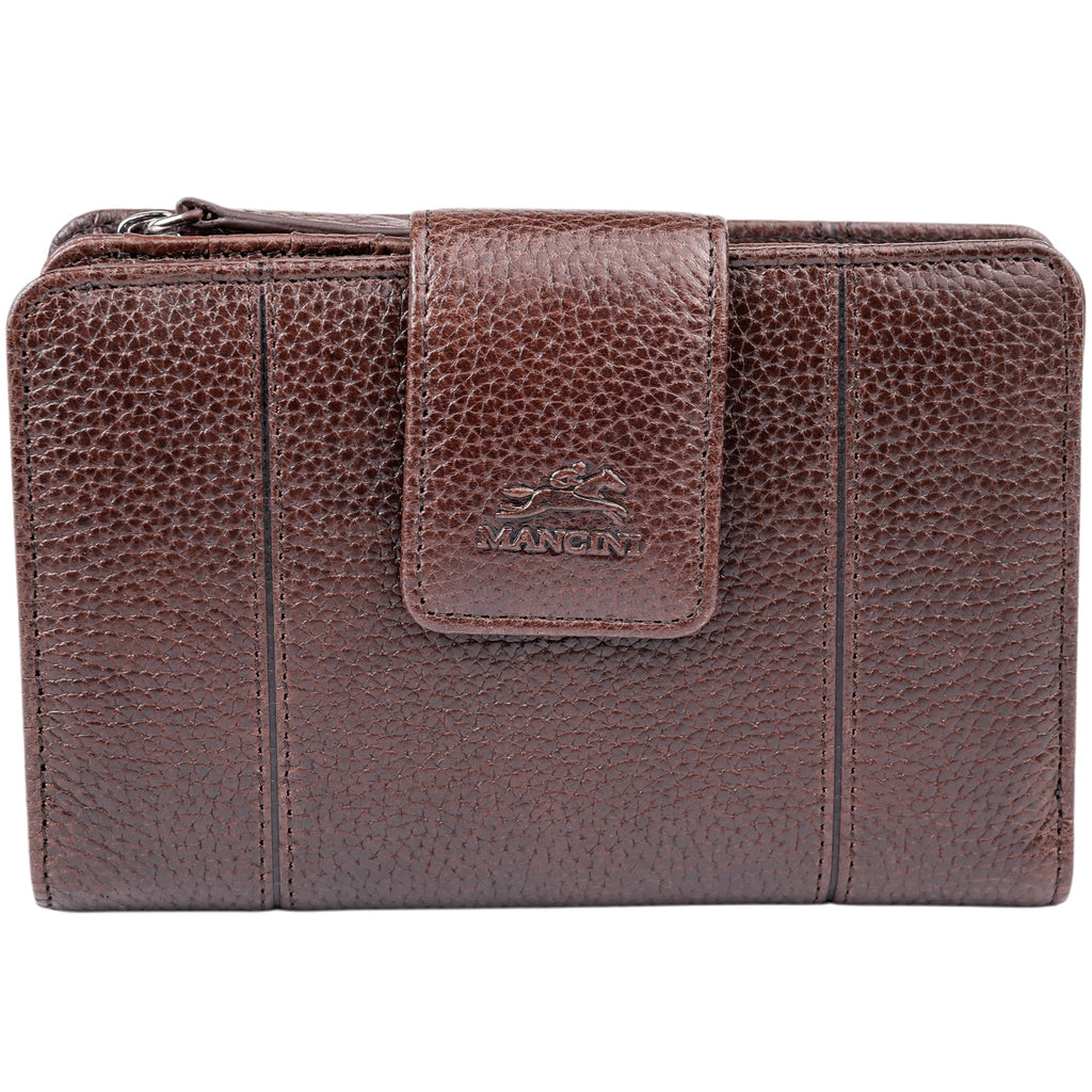 Mancini Fifth Avenue RFID Secure Medium Clutch Wallet Mancini