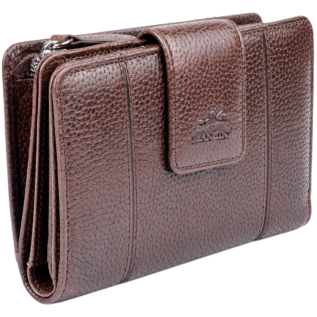 Mancini Fifth Avenue RFID Secure Medium Clutch Wallet Mancini