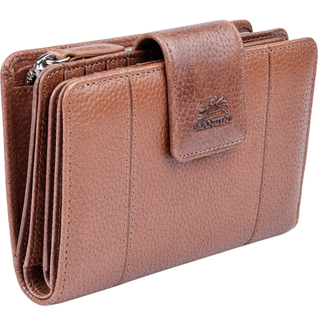 Mancini Fifth Avenue RFID Secure Medium Clutch Wallet Mancini