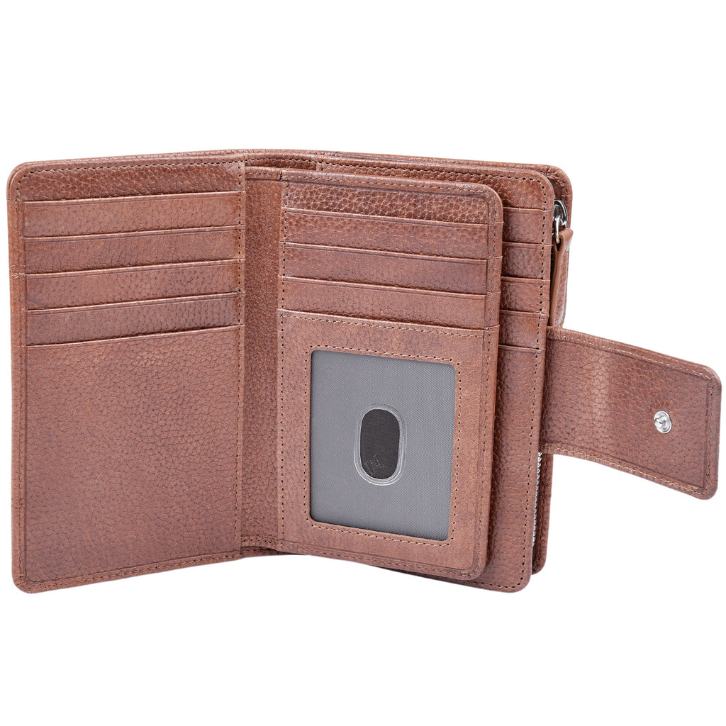 Mancini Fifth Avenue RFID Secure Medium Clutch Wallet Mancini