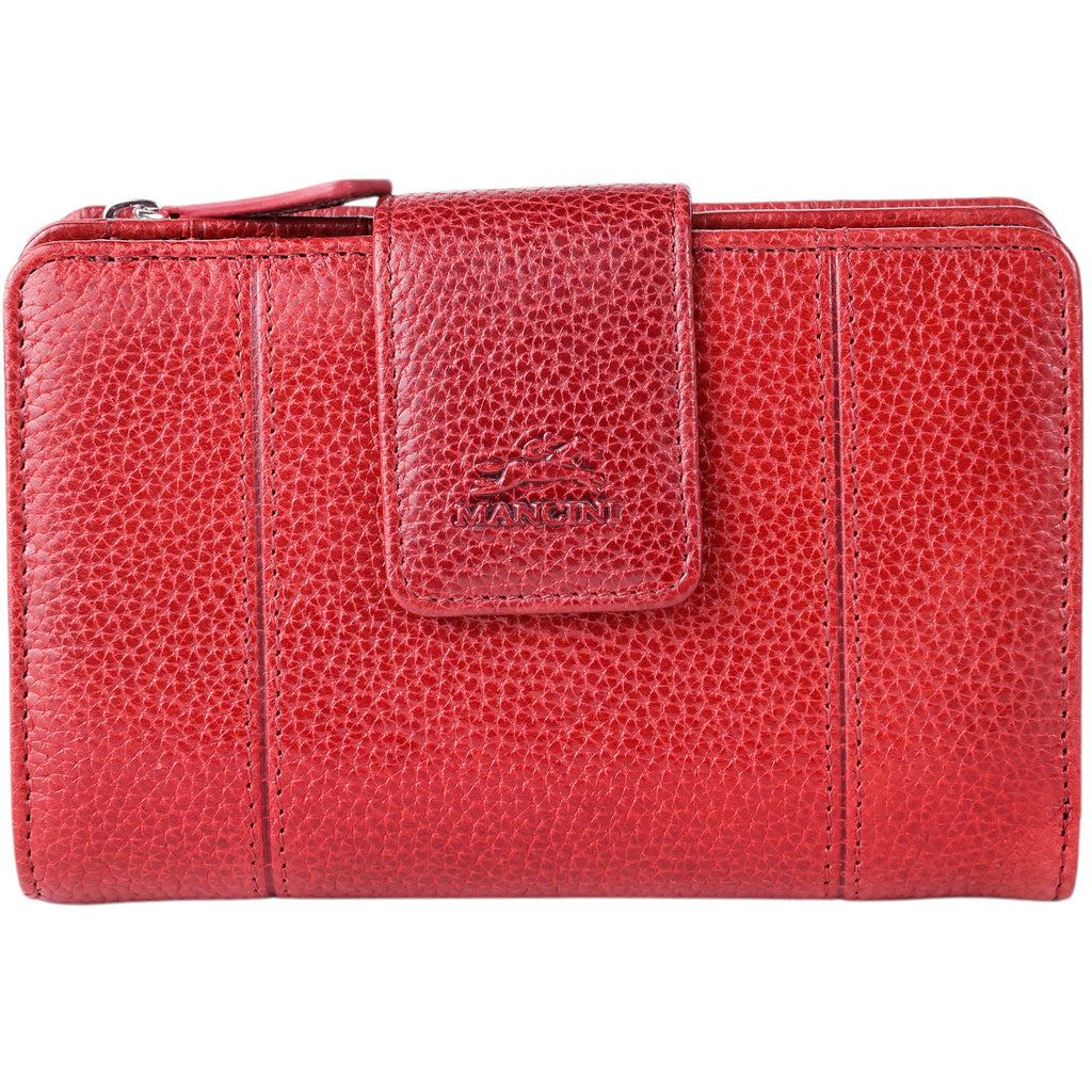 Mancini Fifth Avenue RFID Secure Medium Clutch Wallet Mancini