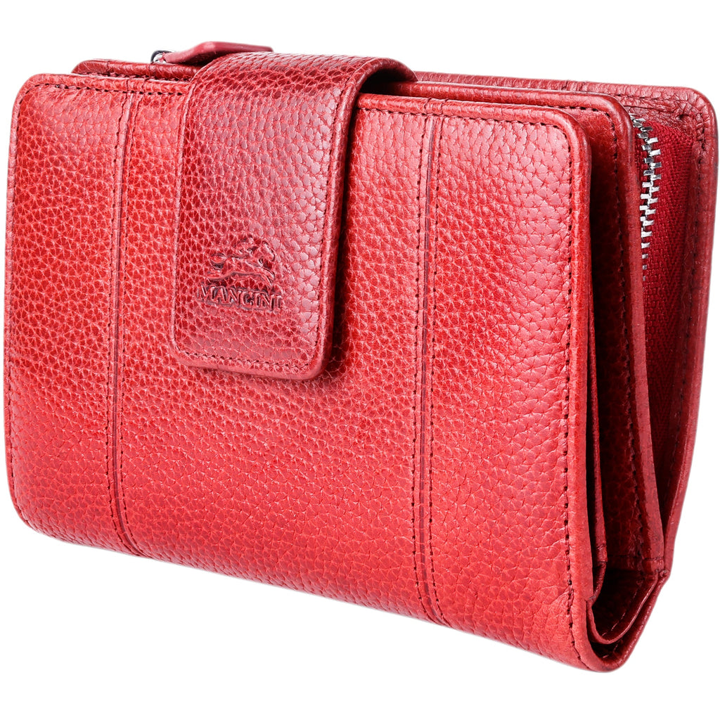 Mancini Fifth Avenue RFID Secure Medium Clutch Wallet Mancini