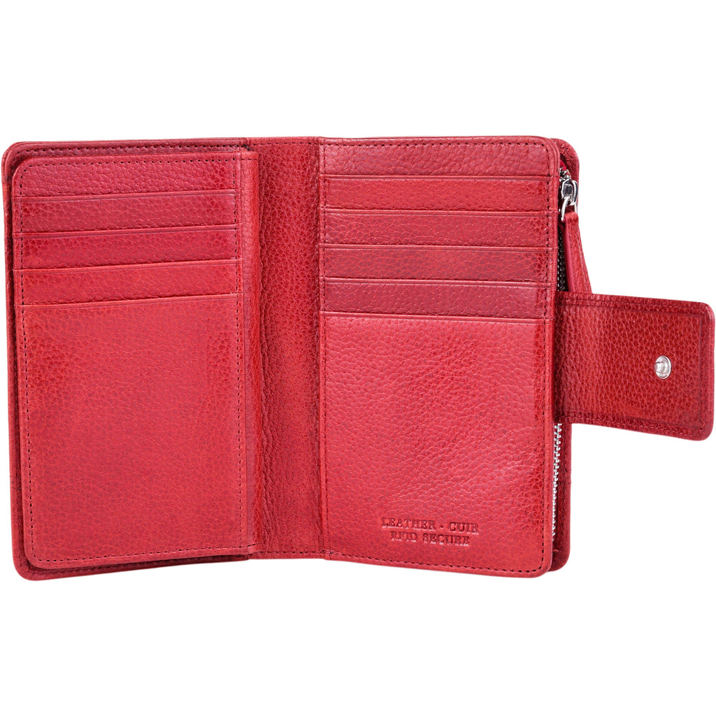 Mancini Fifth Avenue RFID Secure Medium Clutch Wallet Mancini