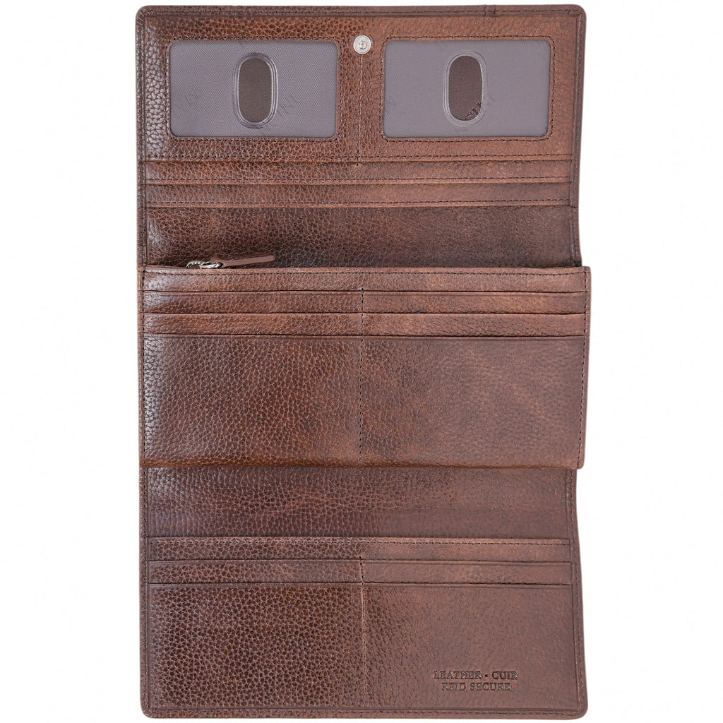 Mancini Fifth Avenue RFID Secure Trifold Wallet Mancini