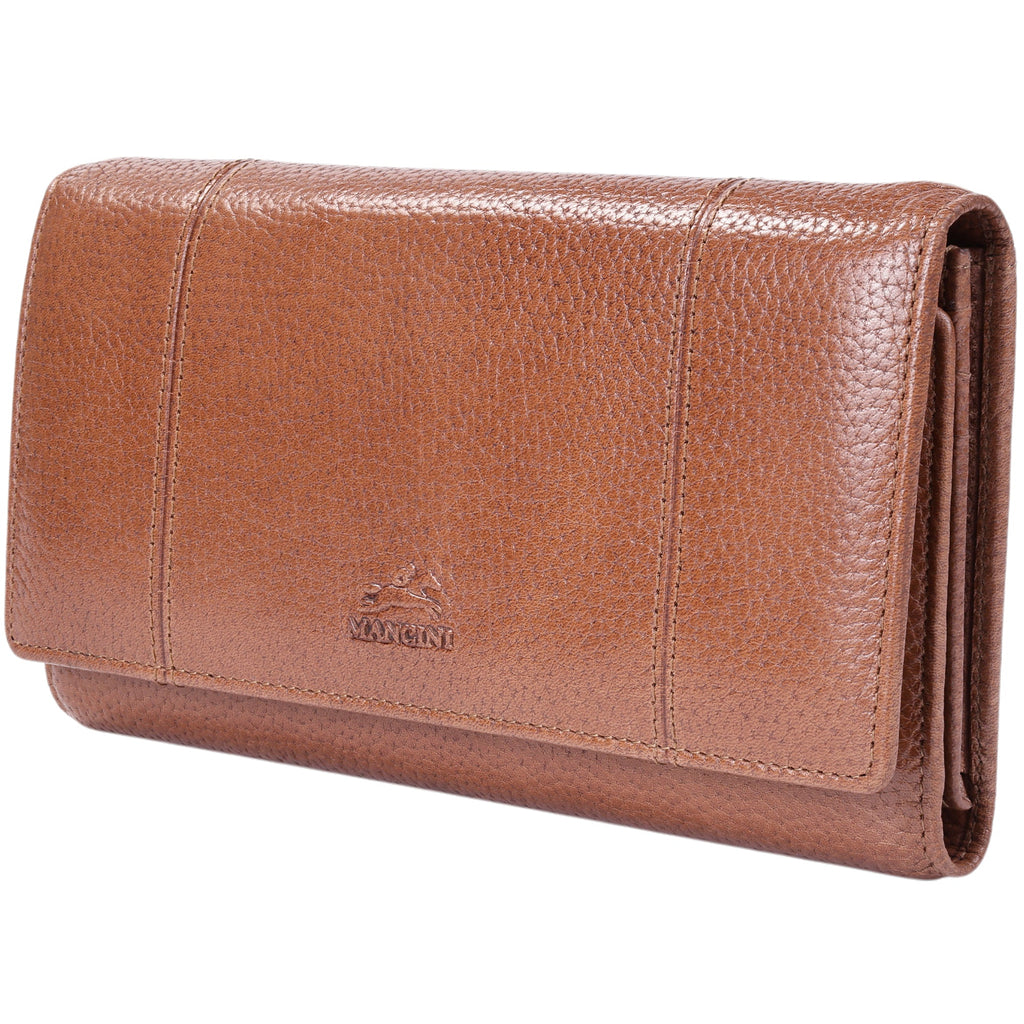 Mancini Fifth Avenue RFID Secure Trifold Wallet Mancini
