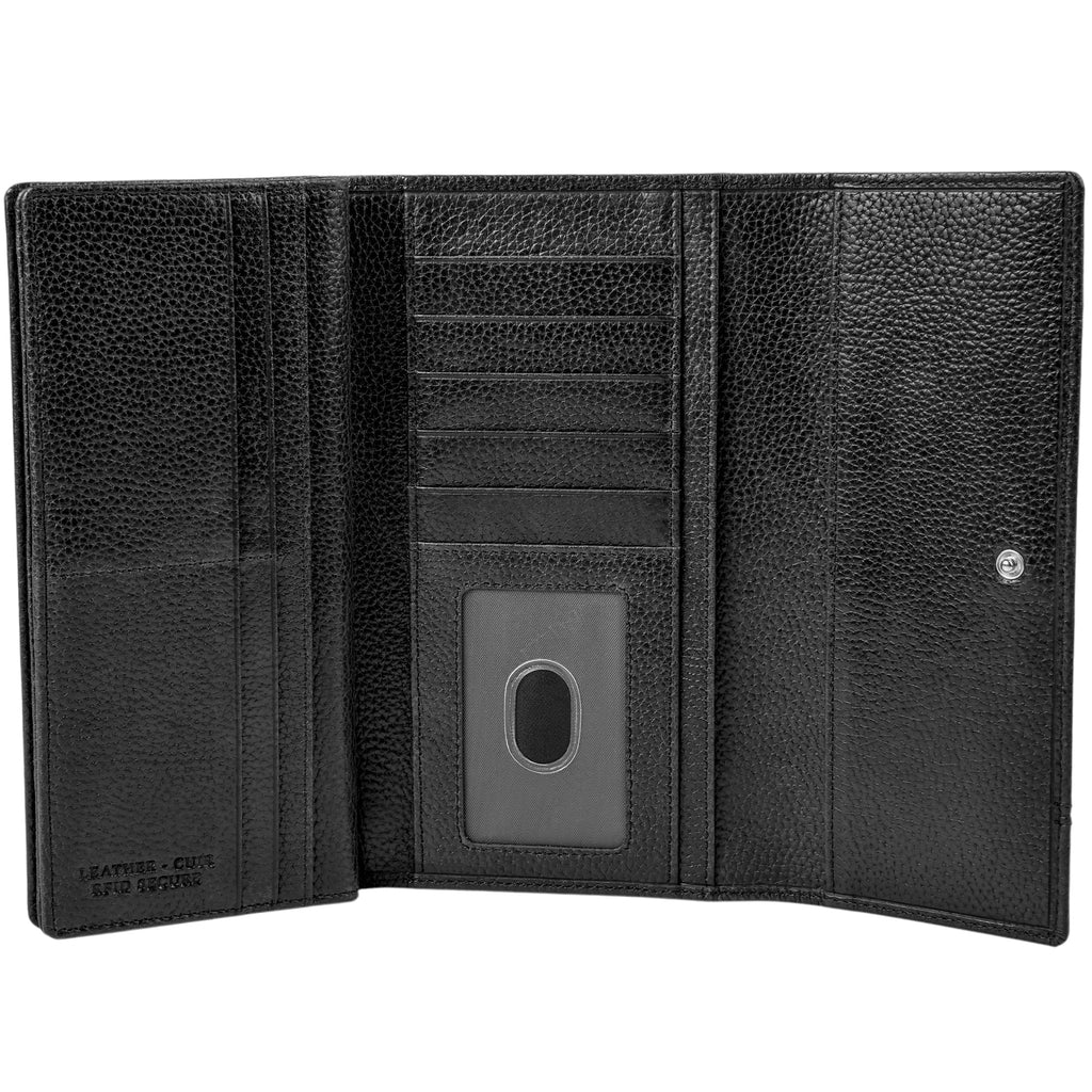 Mancini Fifth Avenue RFID Secure Quad fold Wallet Mancini