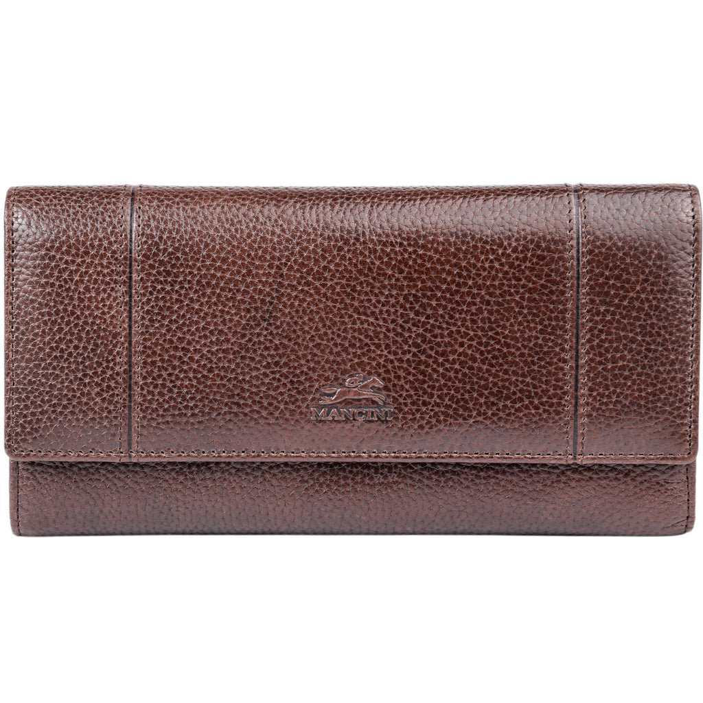 Mancini Fifth Avenue RFID Secure Quad fold Wallet Mancini