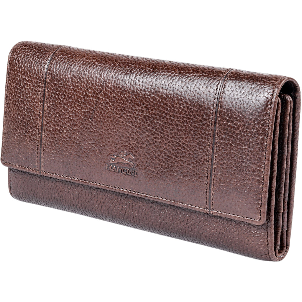 Mancini Fifth Avenue RFID Secure Quad fold Wallet Mancini