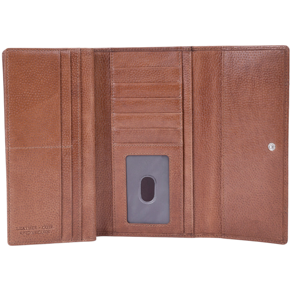 Mancini Fifth Avenue RFID Secure Quad fold Wallet Mancini