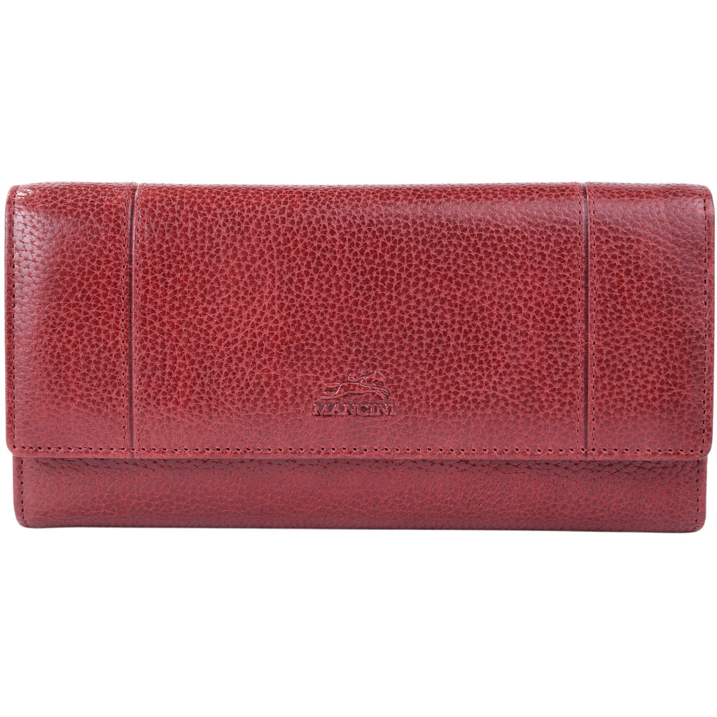 Mancini Fifth Avenue RFID Secure Quad fold Wallet Mancini