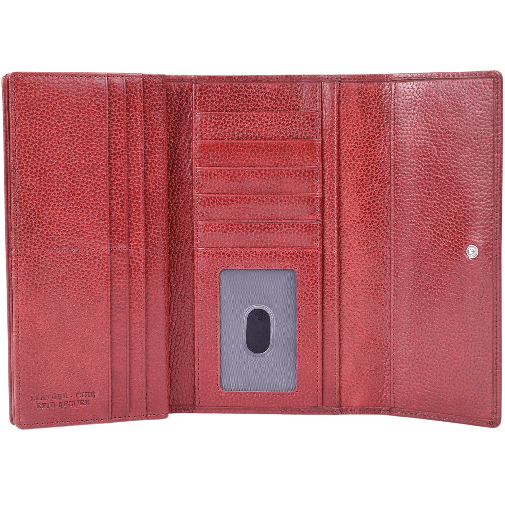 Mancini Fifth Avenue RFID Secure Quad fold Wallet Mancini