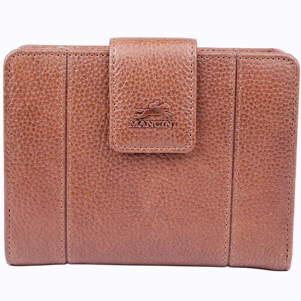 Mancini Fifth Avenue RFID Secure Medium Clutch Wallet Mancini