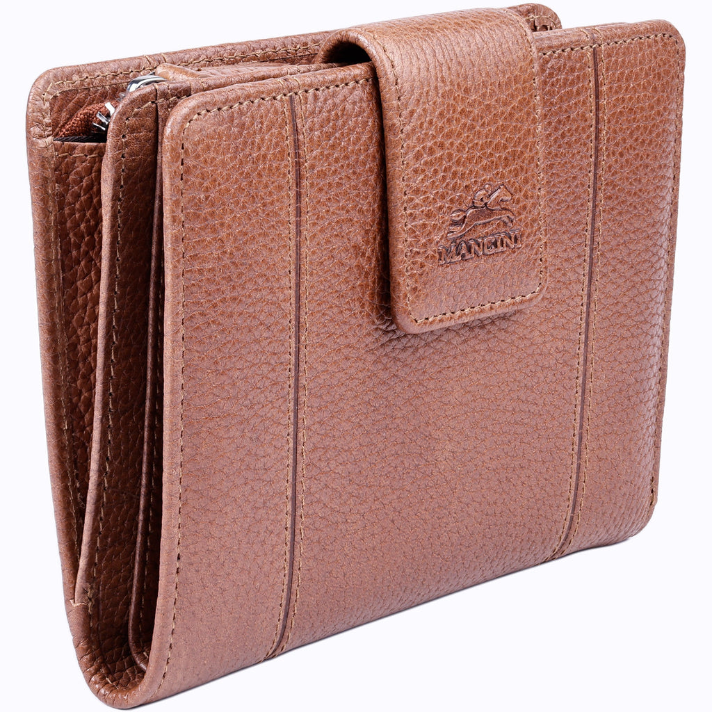 Mancini Fifth Avenue RFID Secure Medium Clutch Wallet Mancini
