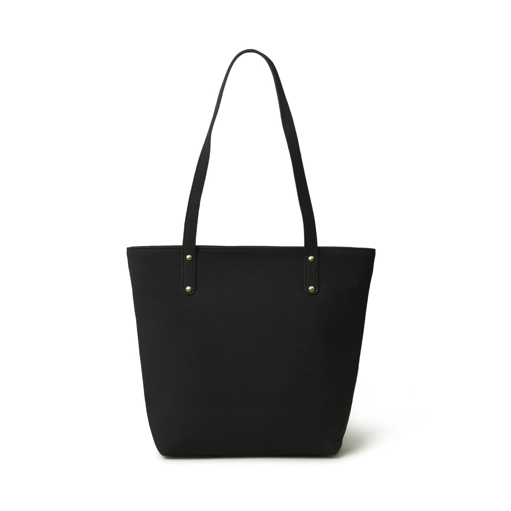 Era Vegan Leather Tote - Midnight Black Classy Leather Bags