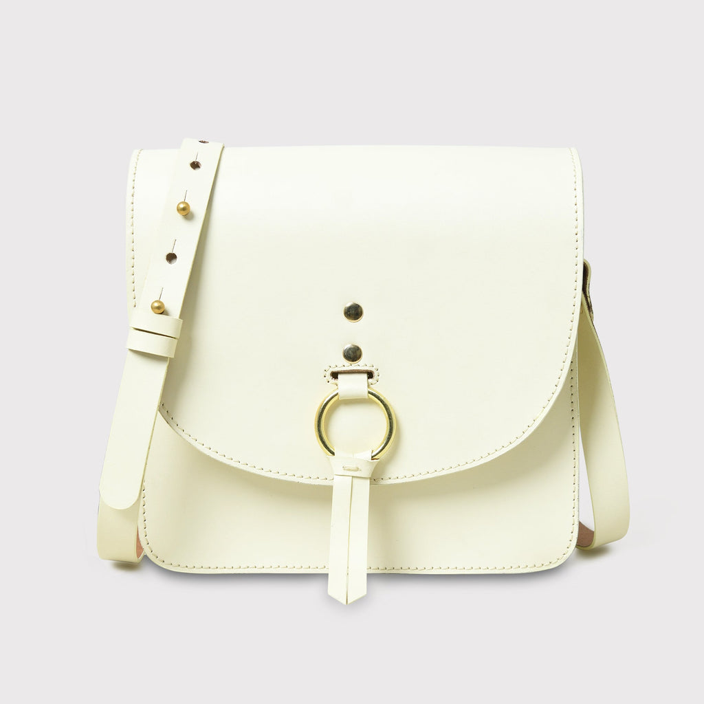 White Elegance Crossbody Sling Bag Classy Leather Bags