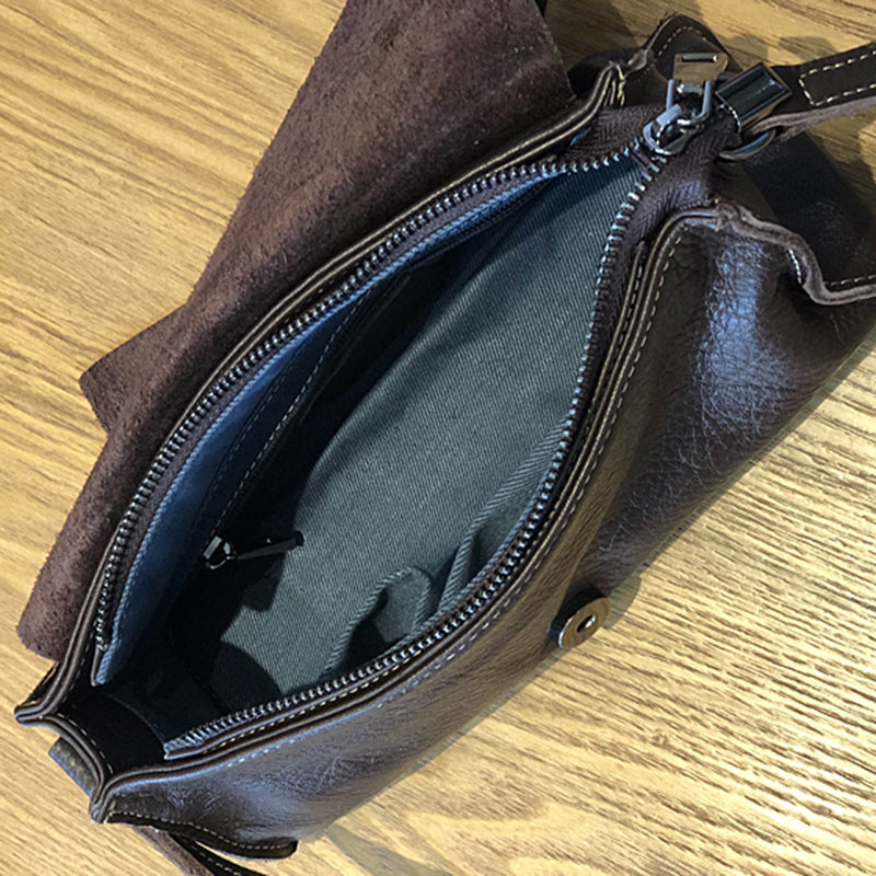 Leather Crossbody Women Wallet Purse, Mini Satchel Crossbody Bag, Small Leather Shoulder Bag for Women RockCow Leather Studio