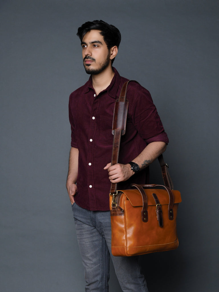 Executive Travel Briefcase Satchel Bag Classy Leather Bags