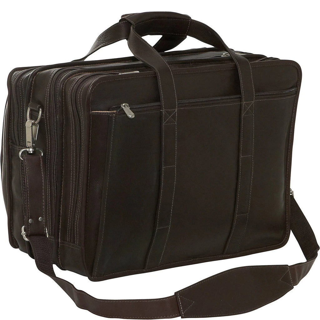 Piel Leather Half Moon Computer Briefcase Piel