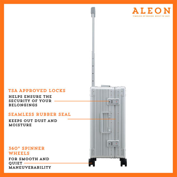 Aleon 21″ Aluminum Carry-On with Suit & Pant Packer Aleon