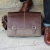 Bryant LTE Slim Double Buckle Canvas & Leather Messenger W RFID Boconi