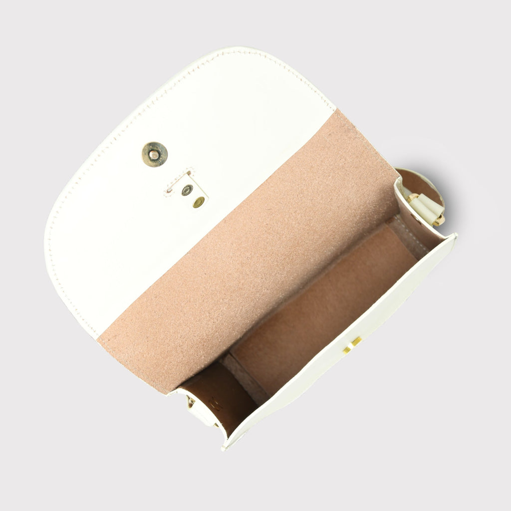 White Elegance Crossbody Sling Bag Classy Leather Bags